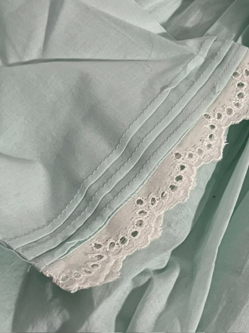 EILEEN WEST Light Mint Green Nightgown With Robe Set Size S NWOT - Picture 12 of 16